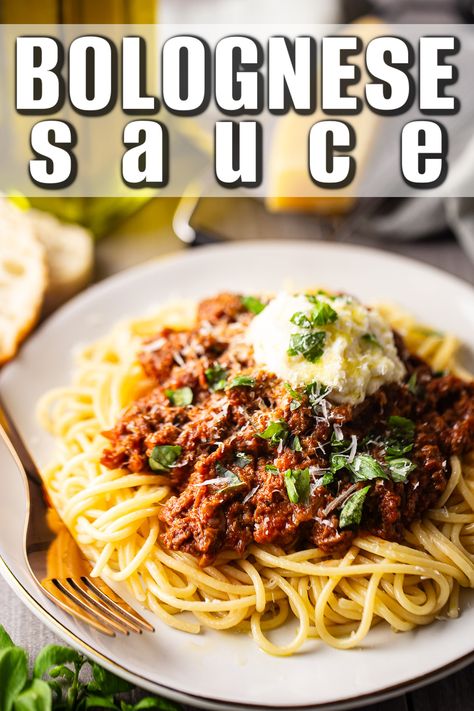 This easy Bolognese sauce is one of our favorite meals. Tons of veggies and meat, with a robust, savory flavor. We eat it over spaghetti, polenta, or gnocchi and it's so good! Easy Bolognese Sauce, Italian Bolognese Sauce, Authentic Bolognese Sauce, Authentic Bolognese, How To Make Bolognese, Easy Bolognese, Italian Bolognese, Bolognese Spaghetti, Bolognese Sauce Authentic