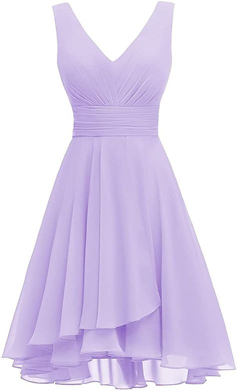 1950s fit and flare Dusty Purple Bridesmaid Dresses, Vestido Color Lila, Bridesmaid Dresses Short Purple, Purple Dress Short, Bridesmaid Dress Short, Dress For Teens, Purple Short Dress, Grad Dresses Short, Light Purple Dress