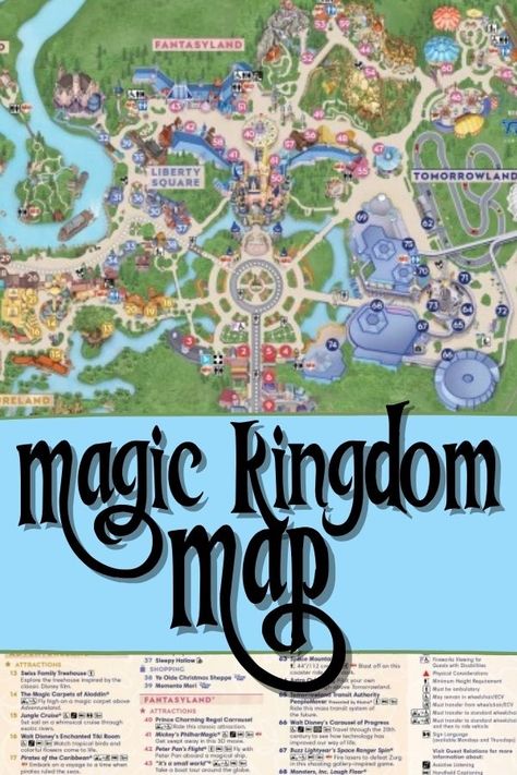 While you can get a Magic Kingdom map at the park entrance, you may want to download it to your phone so you have it when you need it. Jigsaw Pictures, Magic Kingdom Pictures, Disney Family Outfits, Magic Kingdom Map, Kingdom Map, Seven Dwarfs Mine Train, Park Entrance, Enchanted Kingdom, Orlando Parks