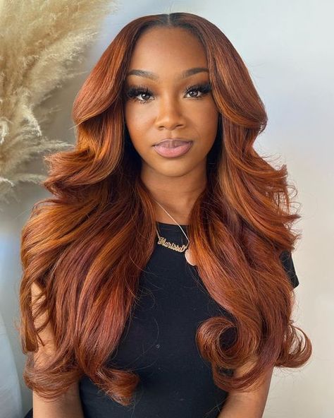 Official Yummy Hair Extensions on Instagram: "Paprika and Ginger 🧡 This partial sew-in was achieved using the YUMMY Raw Cambodian Wavy Elegance." Ginger Body Wave, Hd Lace Wig, Hd Lace Frontal, Hair Laid, Front Lace Wigs Human Hair, Frontal Wig, Ginger Hair, Hd Lace, Lace Wig