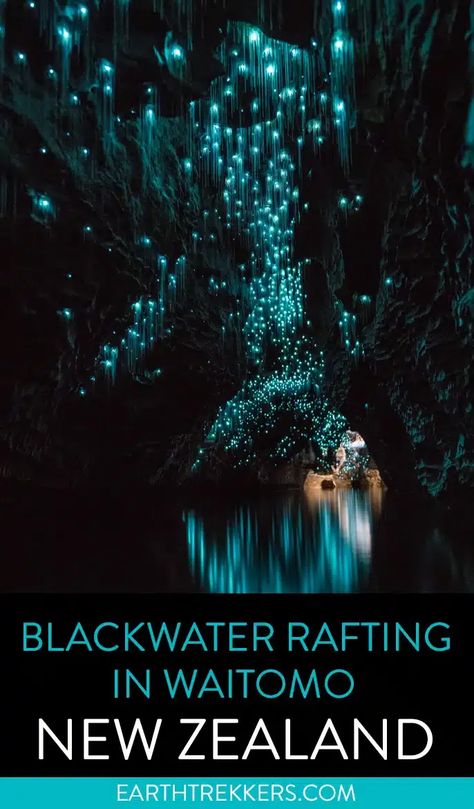 How to go Blackwater Rafting and see the glowworms in the Waitomo Caves, New Zealand. Glowworm Caves New Zealand, Waitomo Glowworm Caves, Glowworm Caves, Waitomo Caves, Cave Photos, New Zealand Itinerary, North Island New Zealand, Cave Tours, New Zealand North