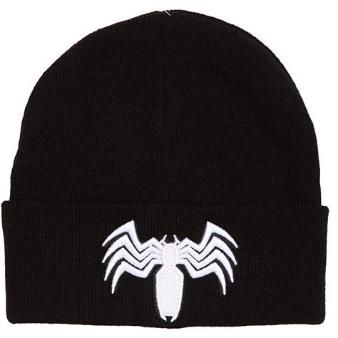 Marvel Comics Venom Spider-Man Logo Cuffed Adult Beanie Venom Logo, Spider Man Logo, Funko Figures, Cold Weather Hats, Beanie Black, Cuffed Beanie, Man Logo, Winter Beanie, Venom