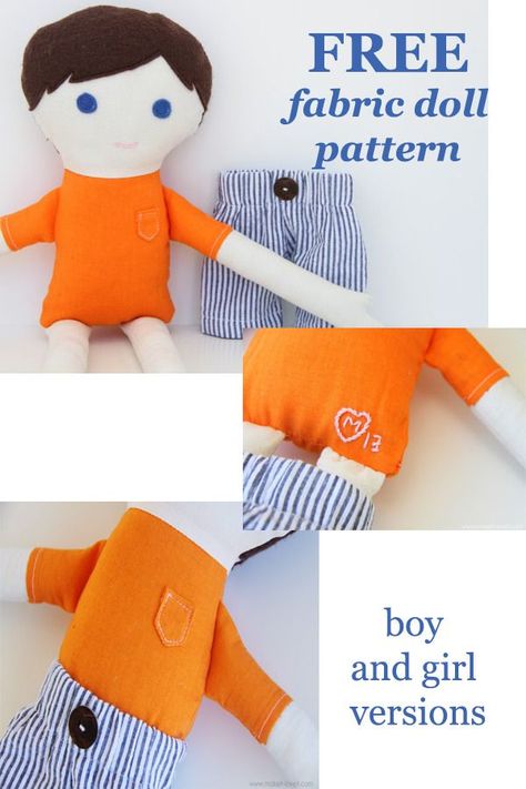 sewing toys patterns Free Printable Rag Doll Patterns, Pillowcase Doll Pattern Free, Rag Doll Patterns Free Sewing Templates, Easy Doll Patterns Free, Easy Dolls To Make, Sewn Doll Pattern, Rag Dolls Handmade Free Pattern, Free Doll Sewing Pattern, Simple Doll Pattern