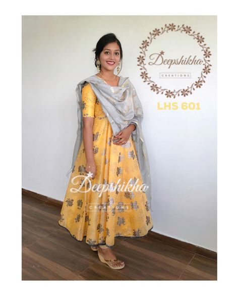 Deepshikha on Instagram: “DC - 601 For queries kindly DM or WhatsApp: +91 9059683293  #DeepshikhaCreations #Anarkhali #IndianOutfit #EthnicWear #IndianWear #Desi…” Deepshikha Creations, Anarkali Patterns, Frock Models, Anarkali Frock, Simple Kurta, Color Floor, Ikkat Dresses, Long Gowns, Dress With Floral Print