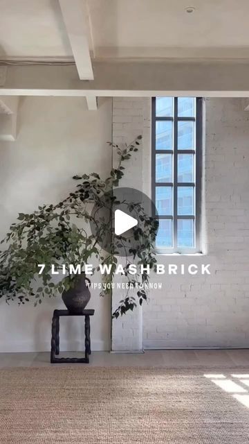 Bauwerk Colour on Instagram: "We get lots of questions about painting brick - Limewash is perfect and super easy way to transform a brick wall, it can be used inside and outside for a quick makeover #paintingbrick #brickpainting #limewashbricks #limepaint  Great tips here from @loft208" Bauwerk Limewash Paint, Brick Limewash, Painting Brick, Lime Wash Brick, Brick Accent Wall, Painted Brick Walls, Lime Paint, A Brick Wall, Inside And Outside