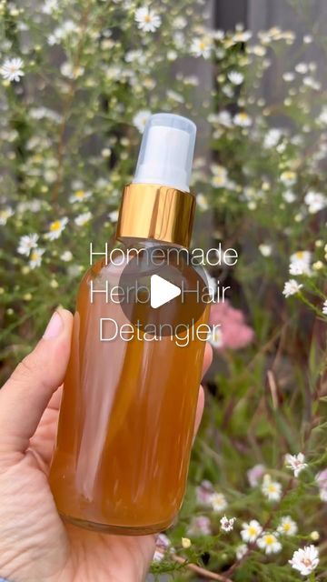 Claire | Sustainable Beauty on Instagram: "Homemade Herbal Hair Detangler 🌿

Say goodbye to tangles with this all-natural detangler, perfect for all hair types and free from harsh chemicals! 

Want a customized formula? Comment “DRY,” “SENSITIVE,” or “OILY” for tailored herb suggestions based on your hair type!

Ingredients:
* Dried Marshmallow Root: Provides slip and moisture (I sell organic marshmallow root on my site!)
* Water
* Apple Cider Vinegar: Adds shine and reduces frizz
* Carrier Oil: I chose jojoba for promoting healthy hair growth

Instructions:
1. Infuse: Steep marshmallow root in boiling water for 30 minutes, then strain.
2. Combine: In a spray bottle, mix the infusion with apple cider vinegar and jojoba oil.
3. Shake: Shake well before each use and spray onto hair as neede Natural Detangler, Best Detangler, Shake Shake, Sustainable Beauty, Healthy Herbs, Marshmallow Root, Detangler Spray, Herbal Hair, Carrier Oil