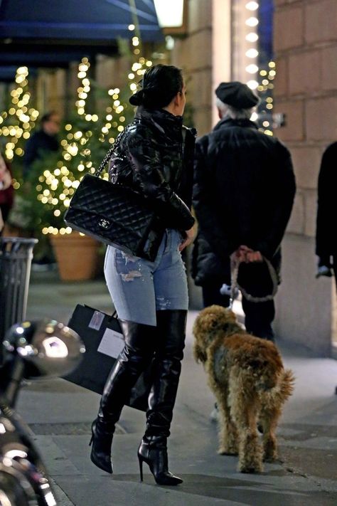 Heels Boots Outfit, Thigh High Boots Outfit, Georgina Rodriguez, High Boots Outfit, Looks Street Style, Looks Black, Fashion Mode, Heel Boots, Looks Style