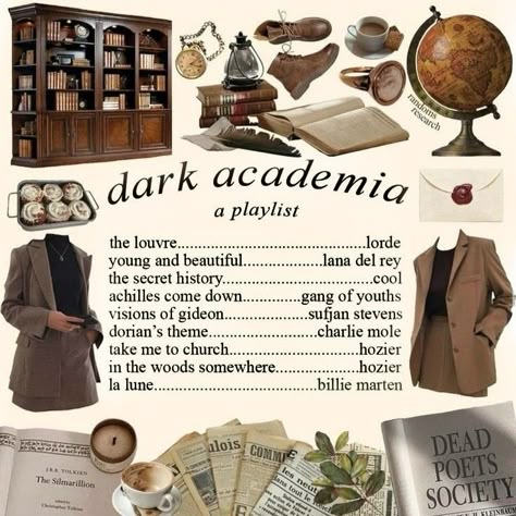 For all the dark academia enthusiasts who equally love music. What Is Dark Academia, Dark Academia Music Playlist, Light Academia Music, Music Academia Aesthetic, Dark Academia Inspiration, Light Academia Playlist, Music Dark Academia, Dark Academia Ideas, Dark Academia Songs