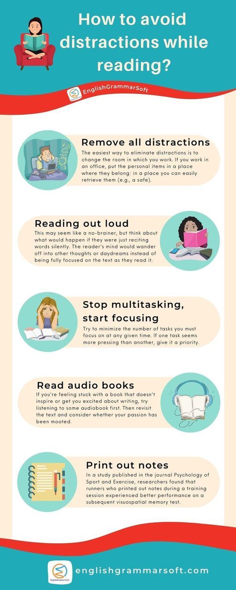 How to avoid distractions while reading? Clear your desk of distractions and prepare for success. Here are five easy ways you can make your reading less distracting so you can get more done in less time. You'll be surprised how much better you feel after decluttering the space where you work. If it's not on the list, toss it out! Avoid Distractions, Learning Skills, Phlebotomy, Learn English Grammar, Books For Self Improvement, Better Person, High School Classes, Speaking Skills, Learning Styles