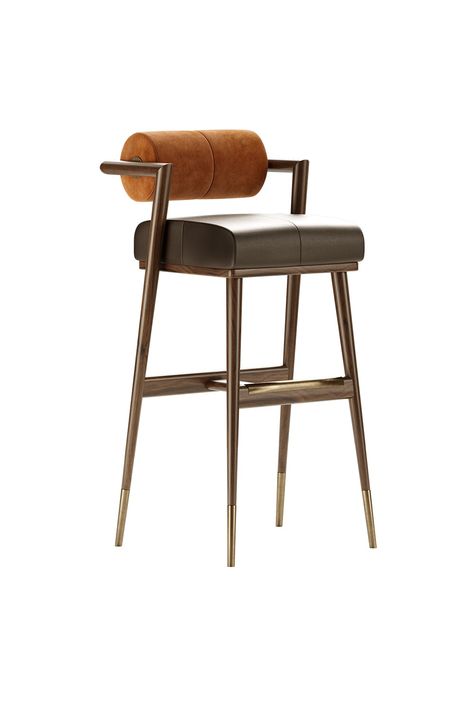 Mountain Modern Bar Stools, Bar Stool Restaurant, Leather Restaurant Chair, Denver Modern Bar Stool, Modern Bar Chairs, Bar Stool Design, Brown Leather Bar Chairs, Coffee Shop Furniture, Luxury Bar Stools