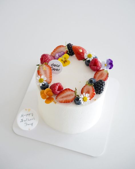 Fruits 🍓🫐✨ #customcakes #cake #cakedesign #celebrationcake #celebration #birthdaycake #torontocake #torontobakery #dessert Korean Cake Design, Korean Cakes, Fruit Cake Design, Fruit Birthday Cake, Korean Cake, Fruit Birthday, Custom Birthday Cakes, Baking And Pastry, Cake Designs Birthday