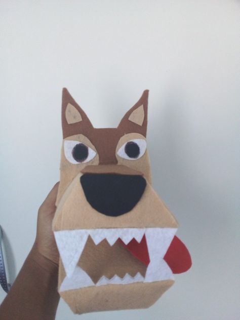 Wolf Puppet, Big Bad Wolf, Hand Puppet, Bad Wolf, Hand Puppets, Craft Patterns, Puppets, Mario Characters, Pattern