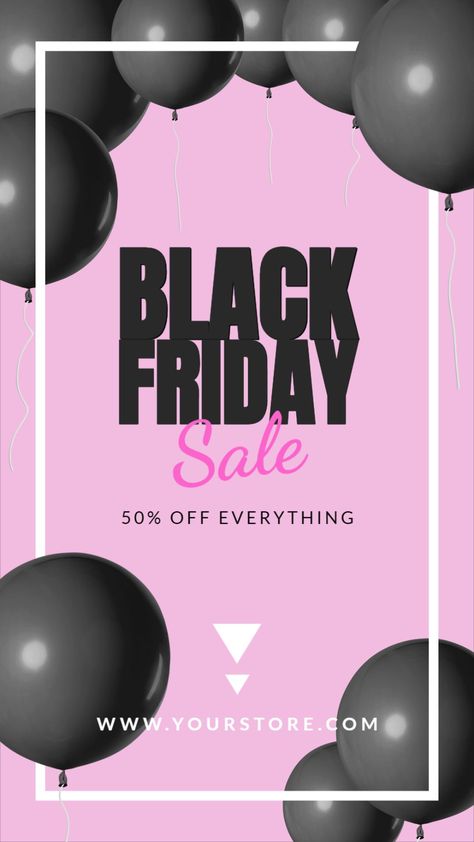 Black Friday Design Inspiration, Black Friday Instagram Story, Friday Instagram Story, Sale Instagram Story, Essential Oils Business, Black Friday Design, Black Friday Ads, Black Balloons, Social Media Design Inspiration