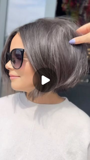 Summer S Evans on Instagram: "That Summer breeze 🍓
•
Your sign to chop your hair! ✂️
•
Save for some summer bobbie inspo! 
•
@milbonusa 
�•
•
•
•
#modernsalon #summerevansstudio #haircut #boblob #bobhaircut #hair #shorthair #shorthaircut #trumbullct" Boblob Hairstyle, Summer 2024 Bob Hairstyles, Shaggy Bob With Bangs Round Faces, Stacked Chin Length Bob Haircut, Bouncy Bob Hairstyles, Choppy A Line Bob, Choppy Bob Haircuts For Thick Hair, Bob Hairstyles Grey Hair, Short Messy Bob Hairstyles