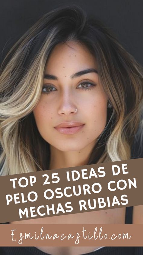 🌟✨ ¡Transforma tu look con las mejores ideas de pelo oscuro con mechas rubias! 💇‍♀️🔥 Encuentra inspiración en nuestro top 25 para un estilo moderno y audaz. 💛💫 #PeloOscuro #MechasRubias #Transformación #Tendencias2024 Ideas De Pelo, Color Hair, Love Hair, Balayage, New Look, Highlights, Hair Color, Fashion Outfits, Hair