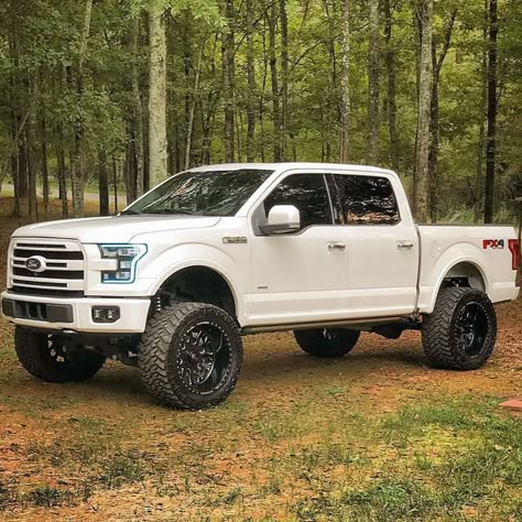 2015 Ford F150 equipped with a Fabtech 6" Lift Kit Ford F150 Lifted, F150 Lifted, Lifted Ford Truck, Ford F150 Custom, Ford F150 Fx4, Diesel Pickup Trucks, Chevy 4x4, Ford Trucks F150, 2015 Ford F150