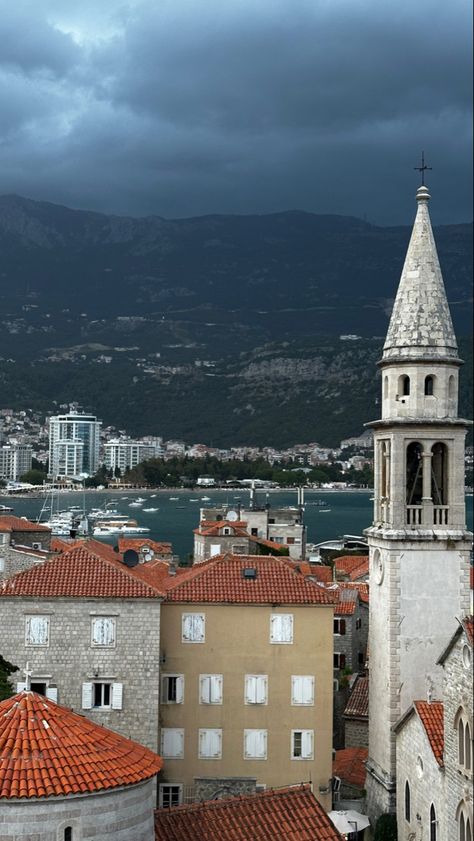 Old town budva Travel Montenegro, Montenegro Beach, Budva Montenegro, Montenegro Travel, The Citadel, Beautiful Sunrise, Dream Destinations, Beautiful Sunset, City Lights