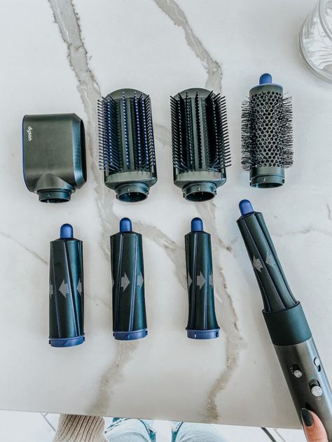 Dyson Air Wrap Aesthetic, Dyson Aesthetic, Wrap Aesthetic, Texturized Hair, Hair Tool Storage, Dyson Air Wrap, Air Wrap, Hair Tool Set, Hair Tool Organizer