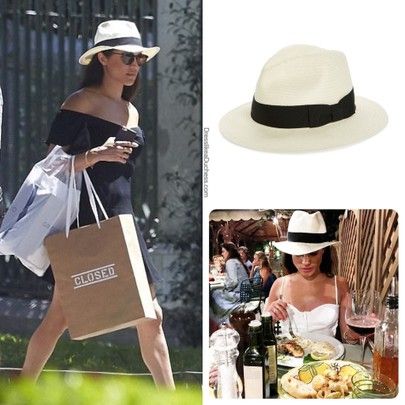 Meghan Markle wearing Madewell X Biltmore Panama Hat #hat #summer #sun http://liketk.it/2Wzto #liketkit @liketoknow.it #LTKspring #LTKunder100 #LTKtravel #fedora Meghan Markle Hat Style, Womens Panama Hat, Meghan Markle Hat, Summer Hats 2023, Sun Hats For Women Outfit, Fedora Hat Outfit Summer, Panama Hat Outfit, Panama Hats For Women, Panama Hat Style