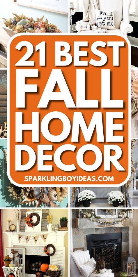 Fall home decor creates a warm and inviting atmosphere. Explore cozy fall decorating ideas and rustic fall decorations to transform your space. Discover DIY pumpkin decor, DIY fall crafts, fall kitchen decor, and harvest home decor that adds a seasonal touch. From fall mantel decorations to DIY fall wreaths, find inspiration for every room. Create fall tablescapes or add fall living room decor with woodland accents. Outdoor fall decorations and fall porch decor enhance your exterior. Diy Fall Home Decor, Cozy Fall Home, Easy Diy Fall Decor, Fall Home Decor Ideas, Fall Mantle Decor, Fall Porch Decor, Fall Decorating Ideas, Fall Table Centerpieces, Easy Fall Decor