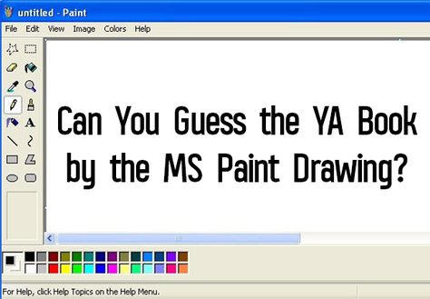 Passive Programming, Passive Programs, Microsoft Paint, Paint Drawing, Ms Paint, Book Character, Stick Figure, Ya Books, Color Help