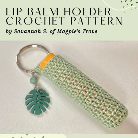 Crochet Chapstick Holder, Chapstick Lip Balm, Crochet Cupcake, Emoji Patterns, Keychain Pattern, Photo Stitch, Eos Lip Balm, Cozy Crochet Patterns, Crochet For Beginners Blanket