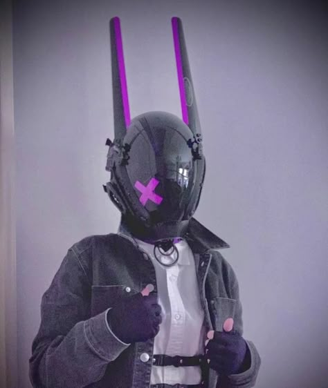 Bunny Helmet, Cyberpunk Masks, Cyberpunk Accessories, Cyberpunk Mask, Cyberpunk Helmet, Cyberpunk Outfit, Futuristic Helmet, Bunny Mask, Cyberpunk Clothes