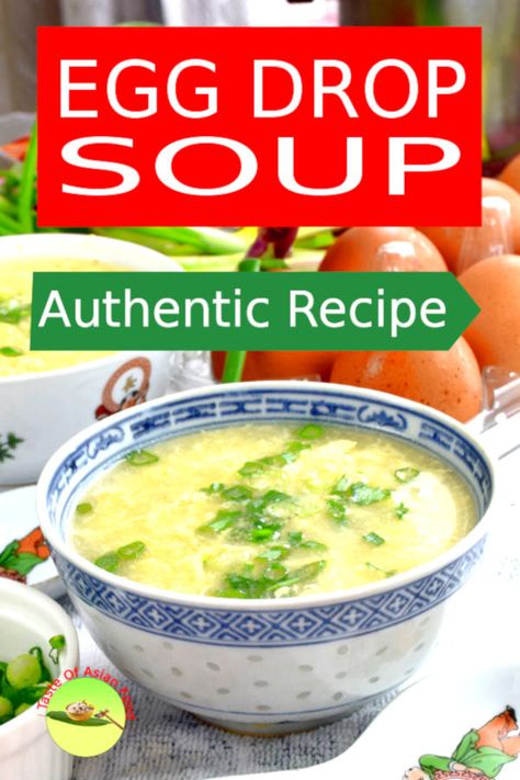 Authentic Chinese Egg Drop Soup, Best Egg Drop Soup Recipe, Chinese Egg Drop Soup, Homemade Egg Drop Soup, Egg Drop Soup Recipe, Chinese Soup Recipes, Australian Recipes, Asian Soups, Chicken Spring Rolls