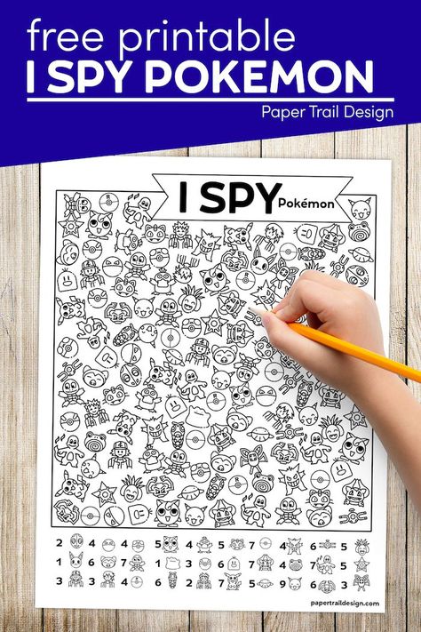 I Spy Pokemon Printable, Pokemon I Spy, Pokemon Bingo Free Printable, I Spy Pokemon, Pokemon Diy Crafts, Pokemon Activity, Pokemon Club, Free Printable Pokemon, Pokemon Printables