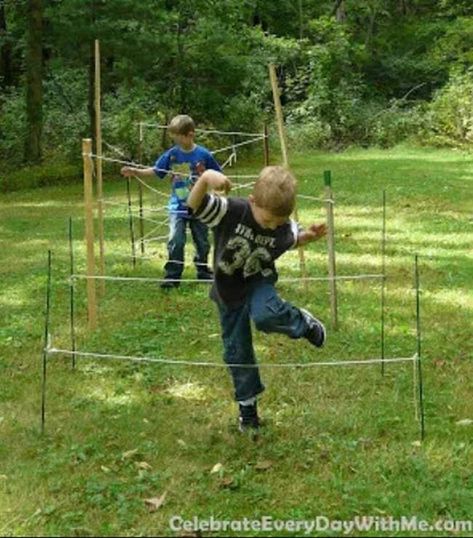 27 DIY Obstacle Courses for Kids That Anyone Can Build Spy Training, Chalk Activities, Backyard Obstacle Course, Ninja Warrior Course, Kids Obstacle Course, Obstacle Courses, 5th Birthday Party, Summer Courses, American Ninja Warrior