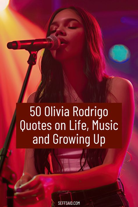 Discover the wisdom of Olivia Rodrigo in 50 of her best quotes on life, music and growing up. via @SeffSaid Olivia Rodrigo Quotes Inspirational, Quotes Olivia Rodrigo, Olivia Rodrigo Song Quotes, Olivia Rodrigo Quotes, Best Quotes On Life, Inspirational Celebrity Quotes, Quotes From Famous People, Olivia Rodriguez, Unforgettable Quotes