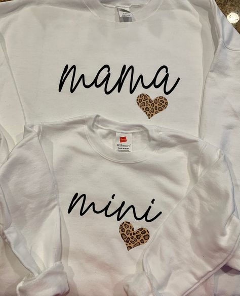 Mom T Shirt Design, Momma And Mini Shirt, Mama Mini Sweatshirt, Camo Tie Dye, Mama And Mini Shirt, Mini Shirts, Cricut Iron On Vinyl, Heart Onesie, Mama And Mini