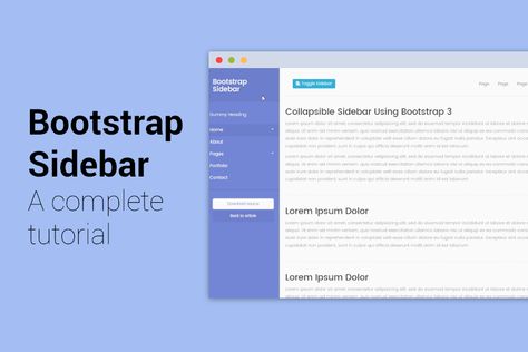 Today I’d like to show you how to create a collapsible HTML sidebar navigation using Bootstrap 3 with some CSS and jQuery. Since… Pull Yourself Up By Your Bootstraps, Bootstrap Bill, Sidebar Design, Css Positioning, Website Slider, Website Menu, Html Css Javascript Web Development, Webpage Template, Html Css Bootstrap