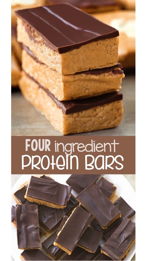 The Best Easy No Bake Protein Bar Recipe (Vegan, Gluten Free, No Bake) Homemade Clean Protein Bars, 4 Ingredient Protein Bar, Easy Protein Bars 3 Ingredients, No Bake Protein Bar, Easy Protein Bar Recipe, Make Protein Bars, Protein Bar Recipe Healthy, Dairy Free Protein Bars, Protein Bars Recipe