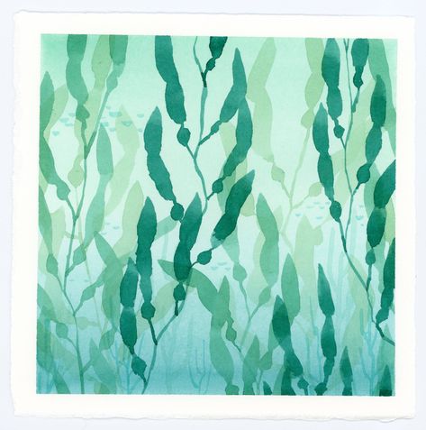 Seaweed Watercolor Scene Seaweed scene in watercolor https://poezy.com/seaweed-watercolor-scene/?feed_id=448&_unique_id=60fa182490383 #worldwatercolormonth #worldwatercolormonth2021 #art #colorfulart #kelp #kelpforest #seaweedart #seaweedpainting #seaweedwatercolor #seaweedwatercolour #underwaterart #underwaterpainting #underwaterwatercolor #watercolor #watercolorart #watercolorpainting #watercolour #watercolourart Seaweed Art Drawings, Kelp Forest Watercolor, Seaweed Drawing Simple, Kelp Forest Art, Kelp Watercolor, Kelp Painting, Watercolour Seaweed, Kelp Drawing, Watercolour Underwater