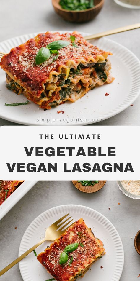 Healthy Vegetable Lasagna, Vegan Diner, Smoothies Vegan, Vegan Lasagna, Veggie Lasagna, Vegetable Lasagna, Meals Recipes, Kitchen Recipe, Vegetarian Meals