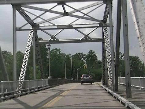 The S-shaped swing bridge in Perquimans County is only bridge of its kind in the nation. The bridge was built in 1929 and connects the towns of Hertford and Winfall. Porch Swing, The Bridge, Built In, Bridge, Building, Outdoor Decor, Travel