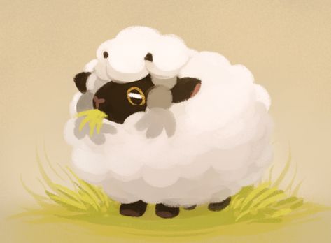 Cute Sheep Art, Drawing Funny, Sheep Art, Fan Art Drawing, Pokemon Fan Art, My Pokemon, Catch Em All, Pokemon Pictures, Pokemon Fan