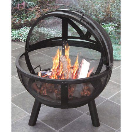 Fire Pit Ball, Diy Fire Pit Ideas, Fire Pit Materials, Fire Pit Ring, Metal Fire Pit, Fire Pit Furniture, Portable Fire Pits, Fire Pit Bowl, Concrete Fire Pits