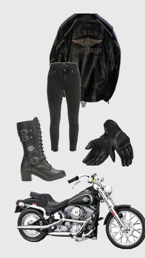 Vintage Biker Aesthetic, Biker Aesthetic Outfits, Harley Davidson Style, Homecoming Week, Biker Aesthetic, Biker Outfit, Vintage Biker, Biker Chic, Biker Style