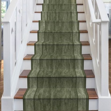 Green Stair Runner, Stair Carpet Runner, Stair Rods, Weave Shop, Stair Carpet, Rug Runners, Carpet Sale, Stair Runner Carpet, Carpet Stains