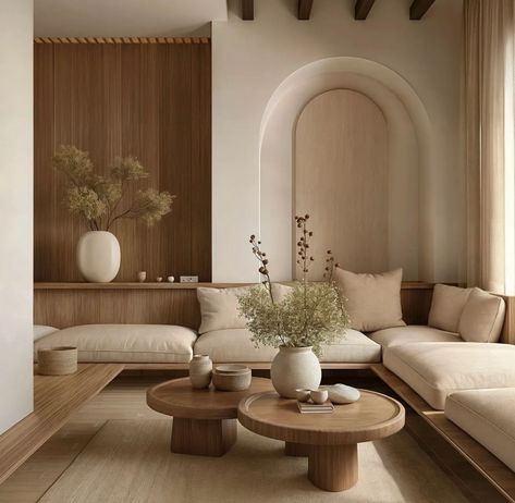 Moroccan Boho, Japandi Interior, Neutral Living Room, Style Deco, Boho Living Room, Minimalist Living Room, Cozy Living Rooms, Cozy Living, Luxury Living Room