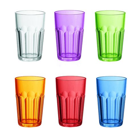 Guzzini 07230652 Plastic Glasses 6-Piece Set Highly Polished: Amazon.co.uk: Kitchen & Home Ikea Malaysia, Tall Drinking Glasses, Rainbow Kitchen, Outdoor Textiles, Wooden Doors Interior, Plastic Dinnerware, Silicone Kitchen Utensils, Plastic Glasses, White Wine Glasses