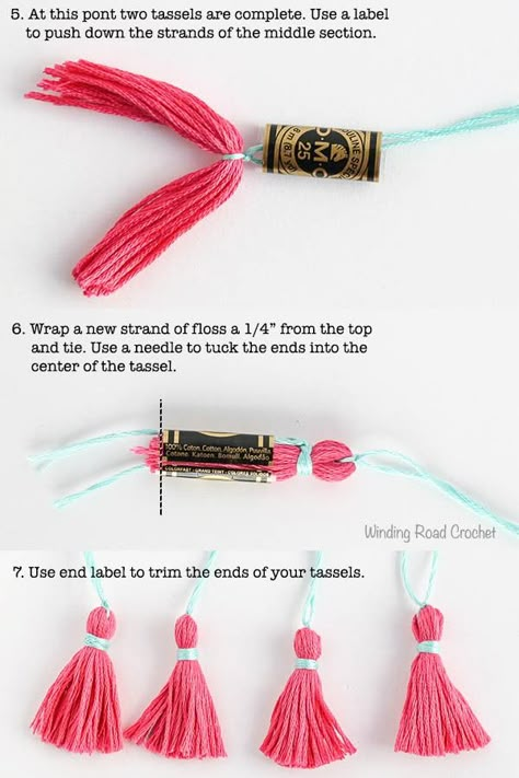 Tassen Hanger, Make Tassels, Winding Road Crochet, Tassels Tutorials, Quick Crochet Projects, Tassel Crafts, How To Make Tassels, Terra Cotta Pot, Pom Pom Crafts