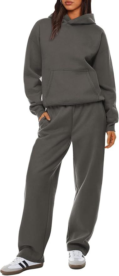 Amazon.com: XIEERDUO Womens 2 Piece Outfits 2024 Sweatsuit Set Oversized Sweatshirt Track Suits Matching Sweat Sets for Women Wide Leg Sweatpants Coffeegrey XL : Clothing, Shoes & Jewelry Sweat Set Women, Sweat Sets Outfits, Sweat Set Outfits Women, Amazon Sweatpants, Sweat Set Outfit, Matching Set Outfit Sweats, Sweat Set Outfits, Matching Sweat Sets, Womens 2 Piece Outfits