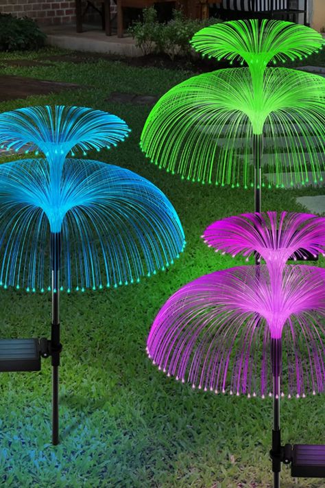 Bring your garden to life with our captivating Solar Flower Lights Outdoor Decorations! These eco-friendly, solar-powered lights add a magical glow to your outdoor space while showcasing your love for nature and sustainability. Explore our collection of enchanting designs and colors to find the perfect addition to your garden, patio, or pathway. Click now to illuminate your nights with these charming solar flower lights! #outdoordecorations #solarlights Solar Flower Lights, Solar Yard Lights, Solar Powered Garden Lights, Solar Flower, Lawn Lights, Yard Lights, Outdoor Lighting Landscape, Outdoor Lawn, Solar Garden