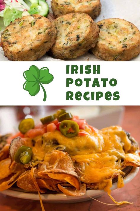 Irish Potato Recipes, Irish Potatoes Recipe, Irish Baking, Irish Potato Bites, Irish Potato Bread, Potato Nachos, Irish Potato, Irish Dishes, Puff Pastry Crust