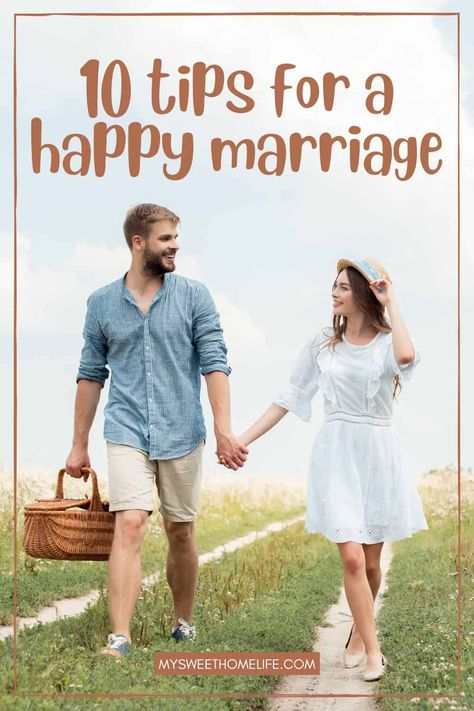 Marriage tips. Wondering how to be a better wife? Looking for marriage advice so you can have a healthy relationship? Try these 10 easy tips for a happy marriage today #happymarriage #marriageadvice How To Prepare For Marriage, Be A Better Wife, Better Wife, Happy Marriage Tips, Longest Marriage, Relationship Conflict, Intimacy In Marriage, Happy Married Life, Distance Relationships