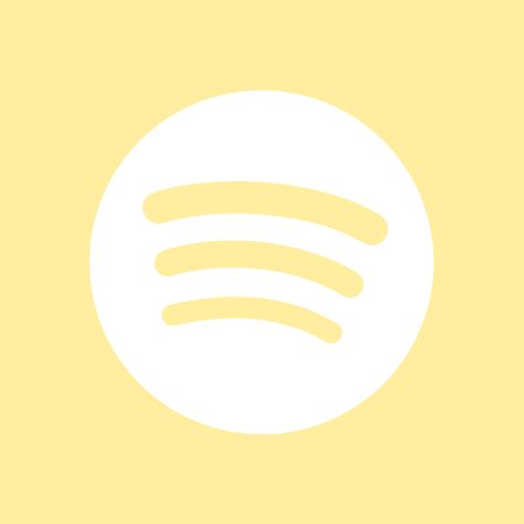 Spotify Yellow Icon, Yellow Setting Icon, Yellow Spotify, Yellow Snapchat, Spotify Icon, Yellow Aesthetic Pastel, Logo Youtube, Application Icon, Application Iphone