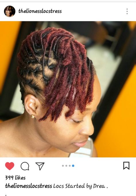 Barrel Roll Updo Locs, Short Locs Updo Styles, Loc Mohawk Styles, Loc Styles Medium Updo Women, Sisterloc Styles, Natty Dreads, Color Dreads, Loc Twist, Loc Updos